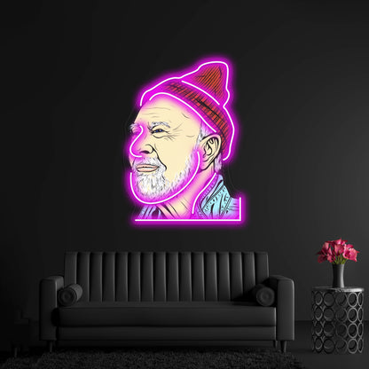 Pete Seeger Artwork Led Neon Signs Custom