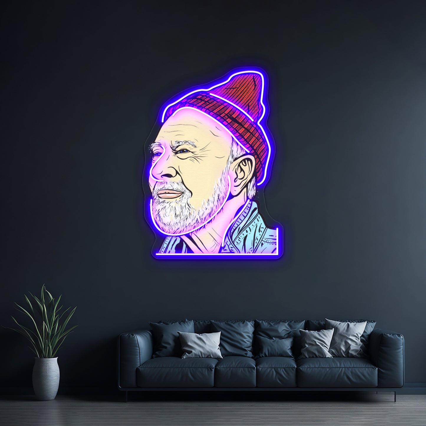 Pete Seeger Artwork Led Neon Signs Custom