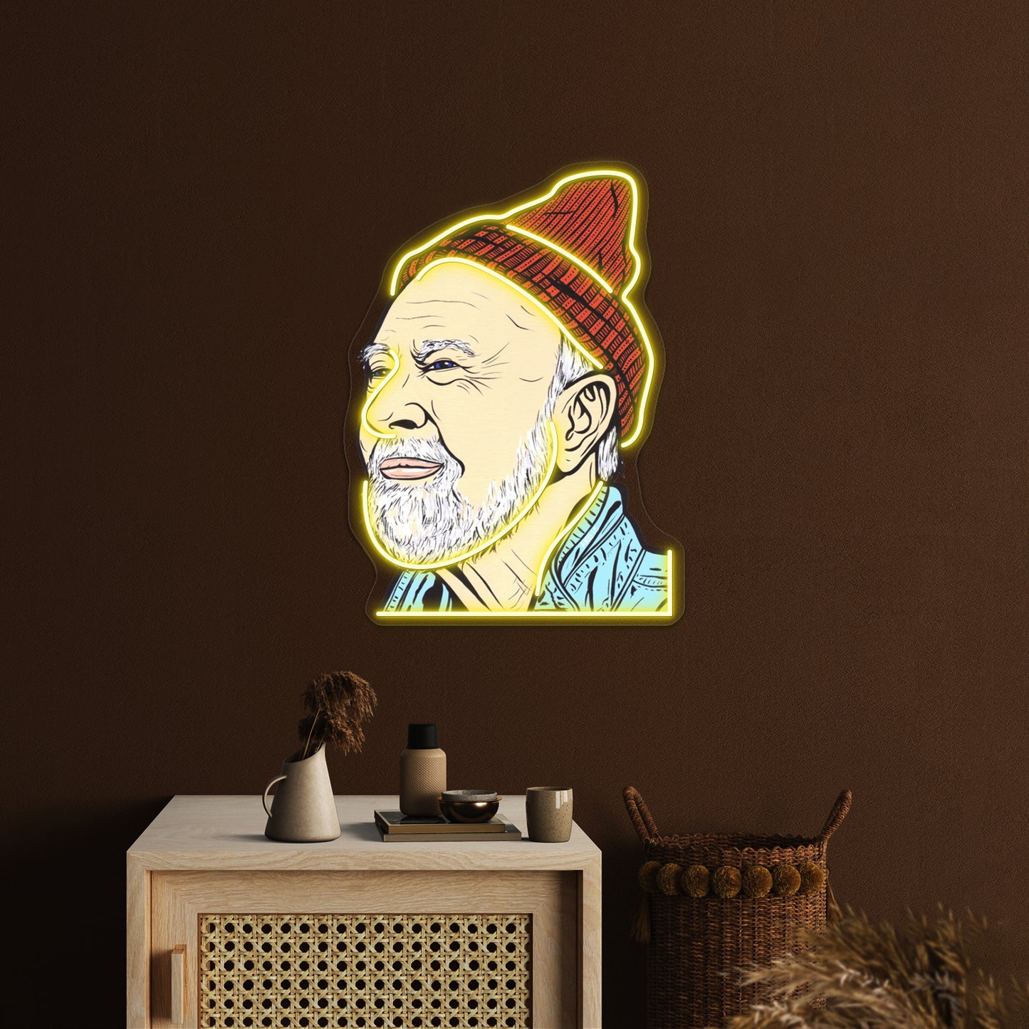 Pete Seeger Artwork Led Neon Signs Custom