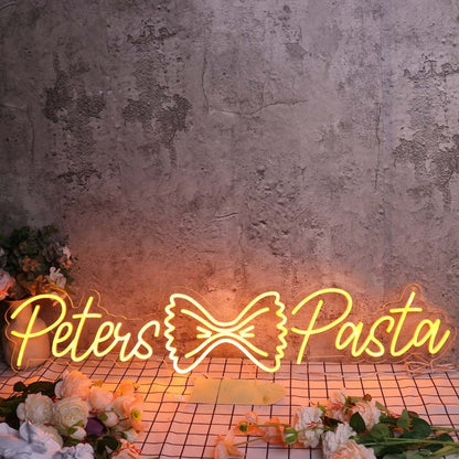 Peters Pasta Orange Led Neon Sign - Shineneon