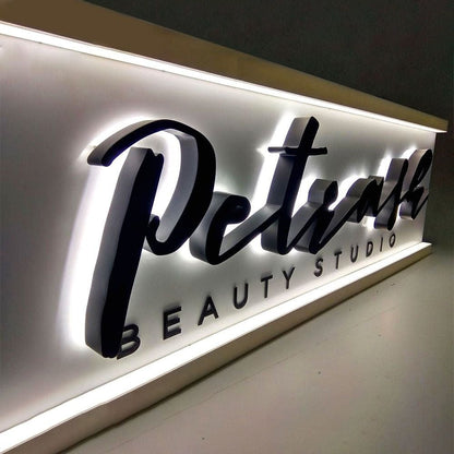 Petrare Beauty Studio 3D Backlit Channel Letters Led Light Sign - Shineneon
