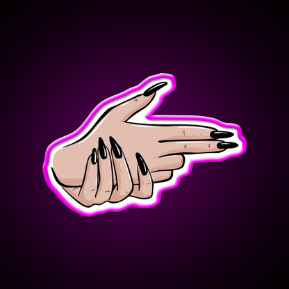Pew Pew Nail Salon Led Neon Sign Rgb Color - Shineneon