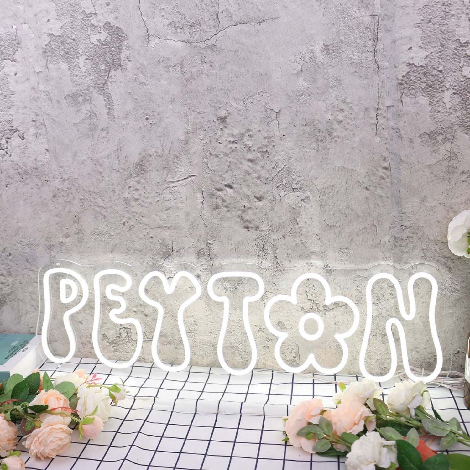 Peyton White Custom Led Neon Sign - Shineneon