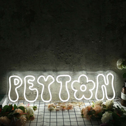 Peyton White Custom Led Neon Sign - Shineneon