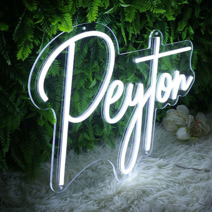 Peyton White Led Neon Sign - Shineneon