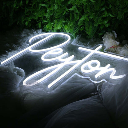 Peyton White Led Neon Sign - Shineneon