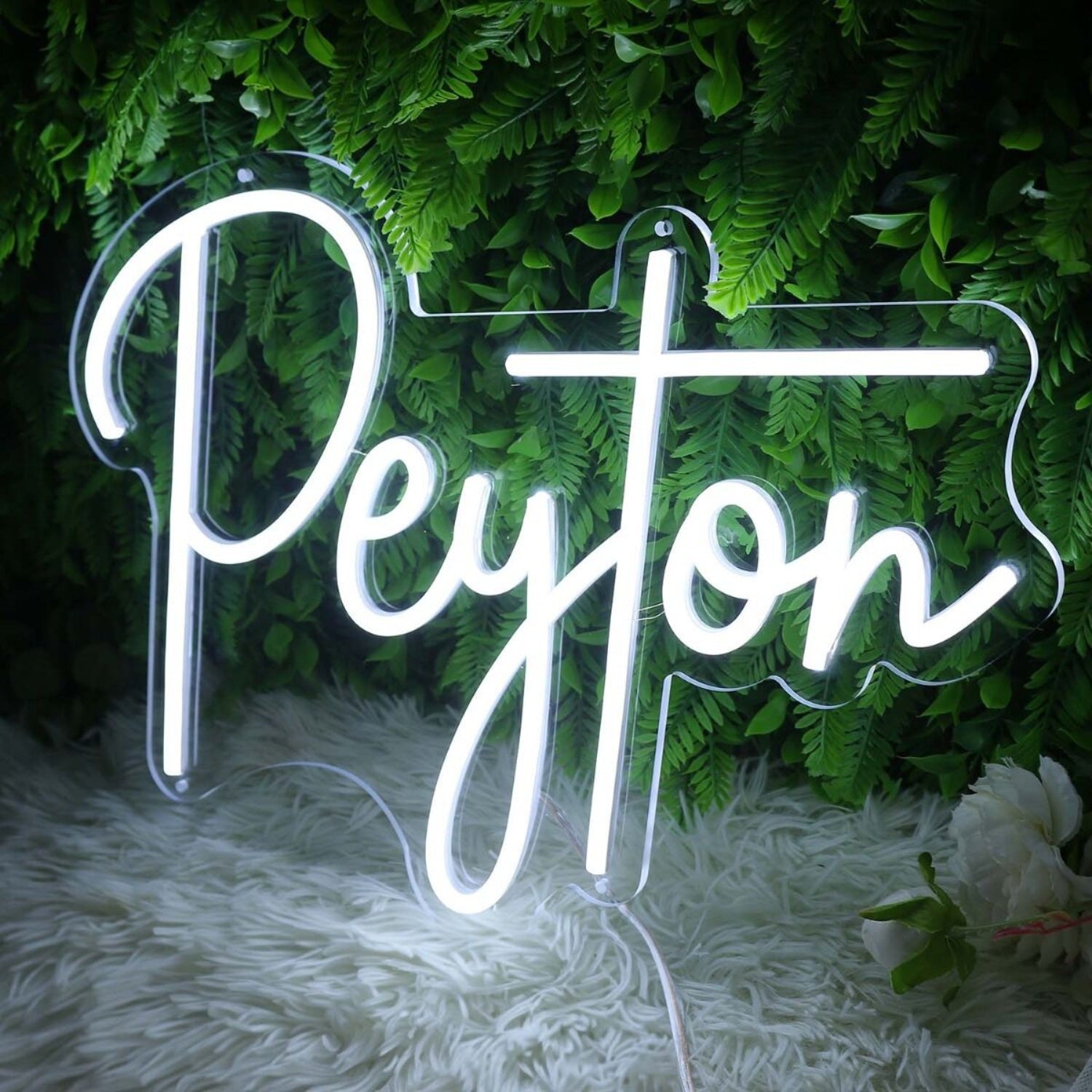 Peyton White Led Neon Sign - Shineneon