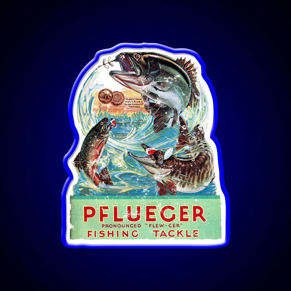 Pflueger Fishing Beer Bar Decor Led Neon Sign Rgb Color - LED neon sign view 5