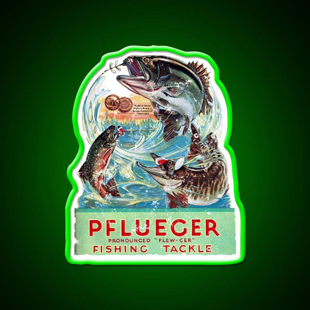 Pflueger Fishing Beer Bar Decor Led Neon Sign Rgb Color - LED neon sign view 8