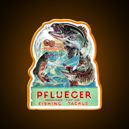 Pflueger Fishing Beer Bar Decor Led Neon Sign Rgb Color - LED neon sign view 6