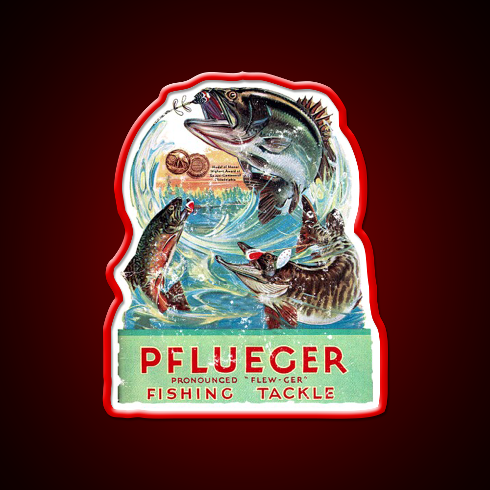 Pflueger Fishing Beer Bar Decor Led Neon Sign Rgb Color - LED neon sign view 10