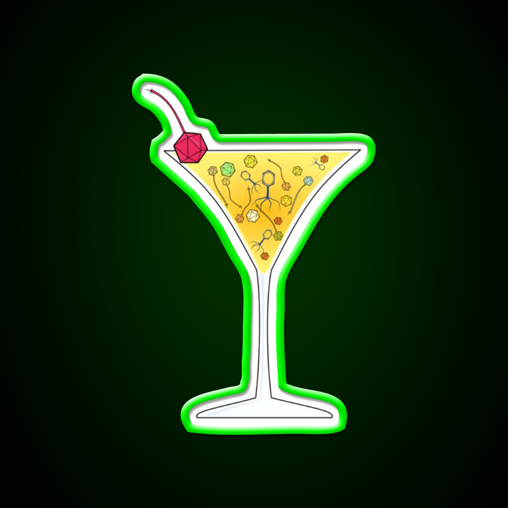 Phage Cocktail Orange Cocktail Bar Decor Led Neon Sign Rgb Color - Shineneon