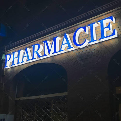 Pharmacie 3D Frontlit Letters Metal Led Sign - Shineneon