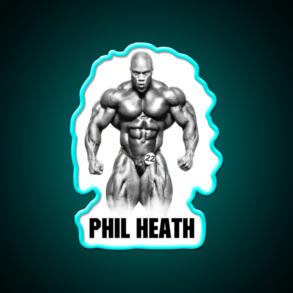 Phil Heath Bodybuilder Gym Fitness Led Neon Sign Rgb Color
