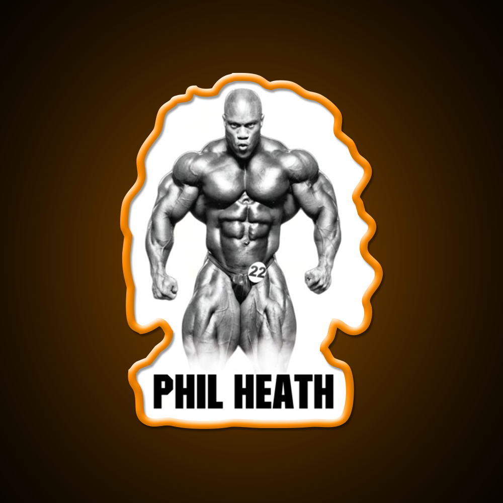 Phil Heath Bodybuilder Gym Fitness Led Neon Sign Rgb Color