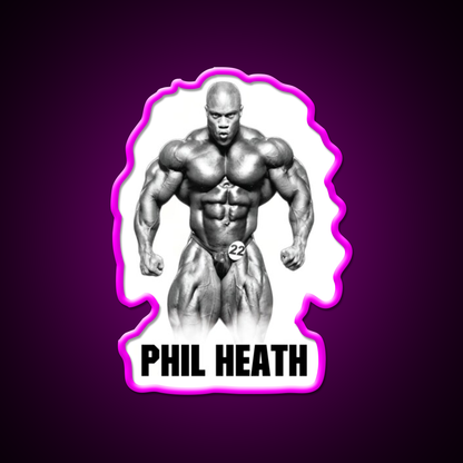 Phil Heath Bodybuilder Gym Fitness Led Neon Sign Rgb Color