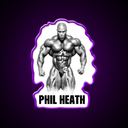 Phil Heath Bodybuilder Gym Fitness Led Neon Sign Rgb Color
