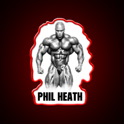 Phil Heath Bodybuilder Gym Fitness Led Neon Sign Rgb Color