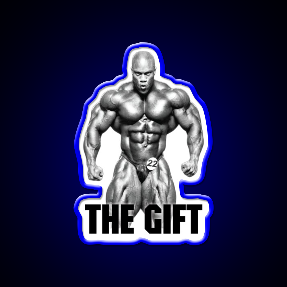 Phil Heath The Gift Bodybuilder Gym Fitness Led Neon Sign Rgb Color