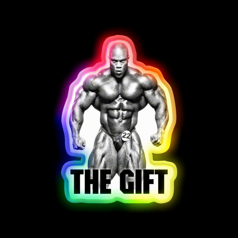 Phil Heath The Gift Bodybuilder Gym Fitness Led Neon Sign Rgb Color