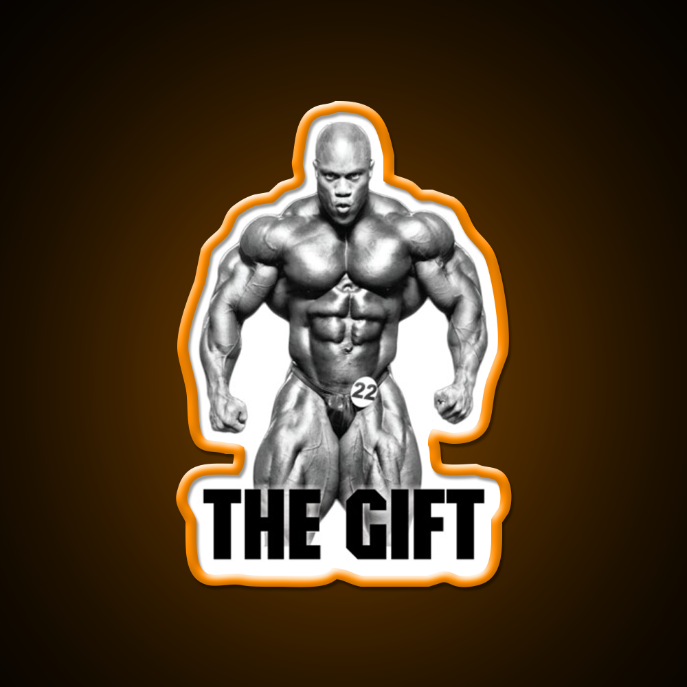 Phil Heath The Gift Bodybuilder Gym Fitness Led Neon Sign Rgb Color