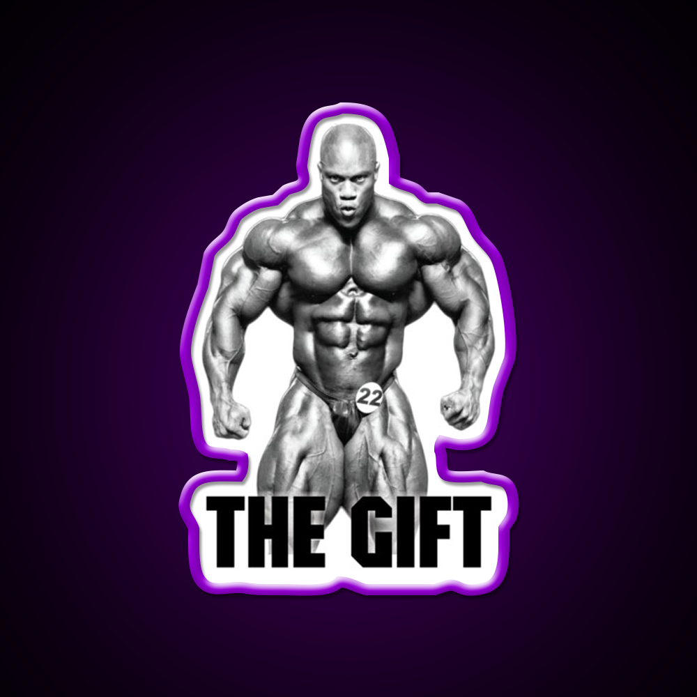 Phil Heath The Gift Bodybuilder Gym Fitness Led Neon Sign Rgb Color