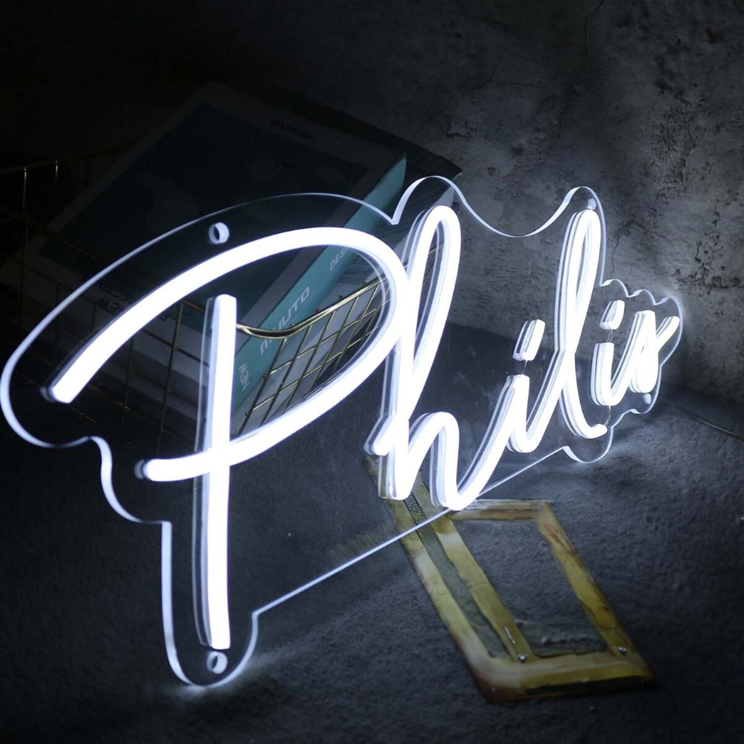 Philis White Led Neon Sign - Shineneon