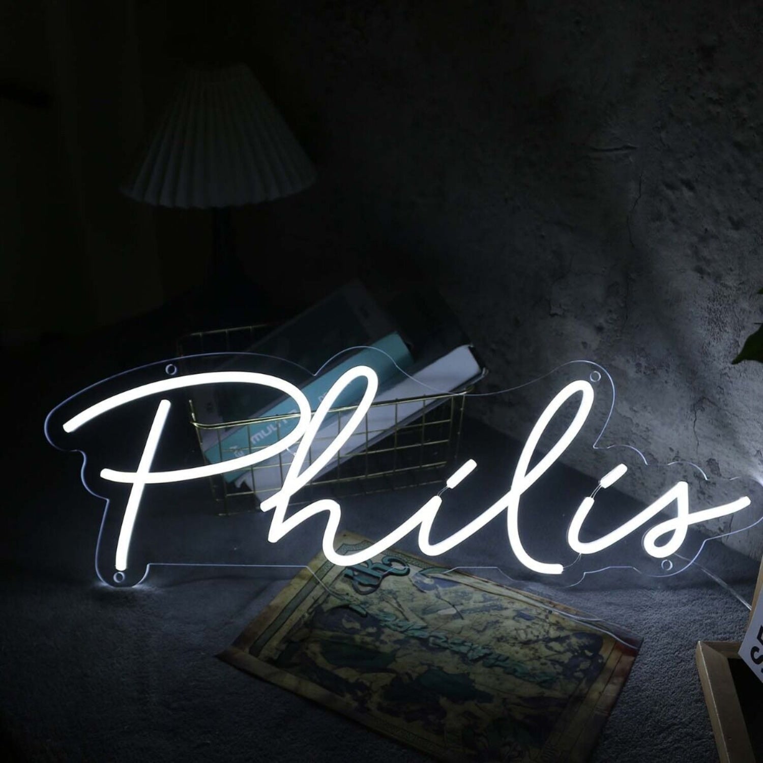 Philis White Led Neon Sign - Shineneon