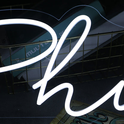 Philis White Led Neon Sign - Shineneon