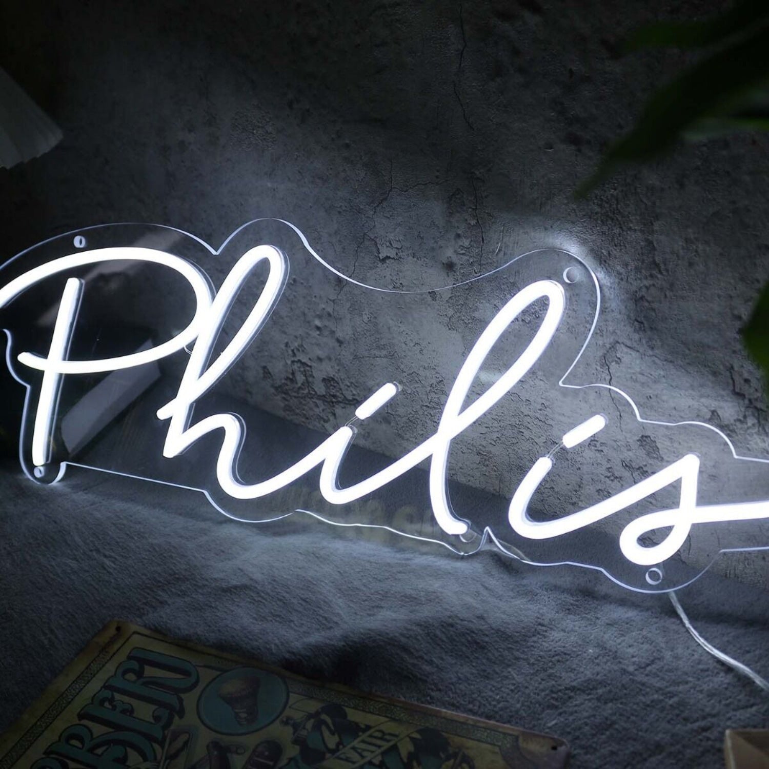 Philis White Led Neon Sign - Shineneon