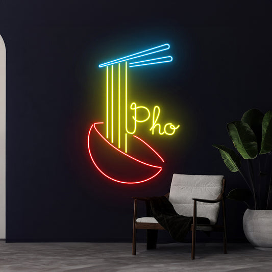 Pho Open Led Sign Vietnamese Noodles Led Light