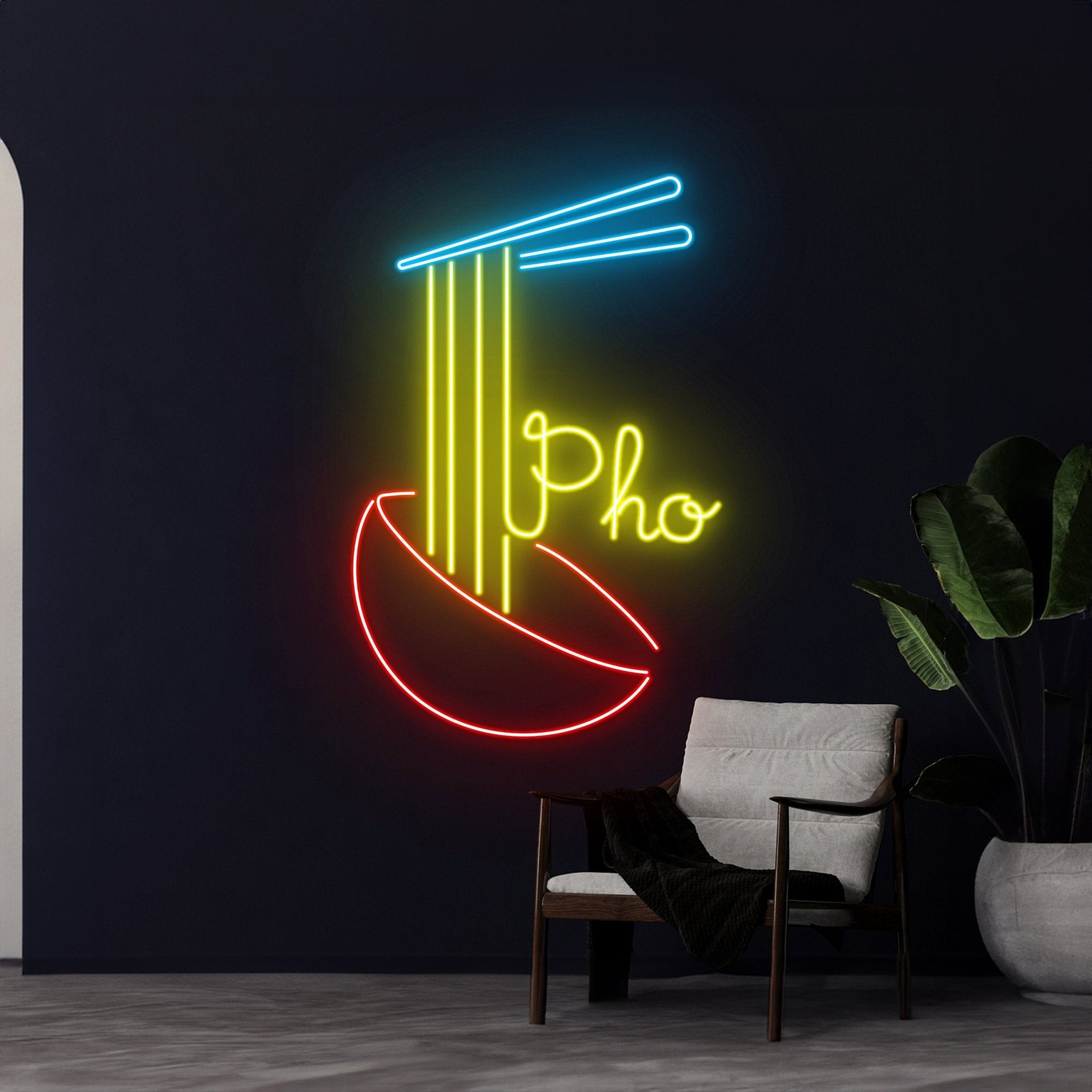 Pho Open Led Sign Vietnamese Noodles Led Light - Shineneon
