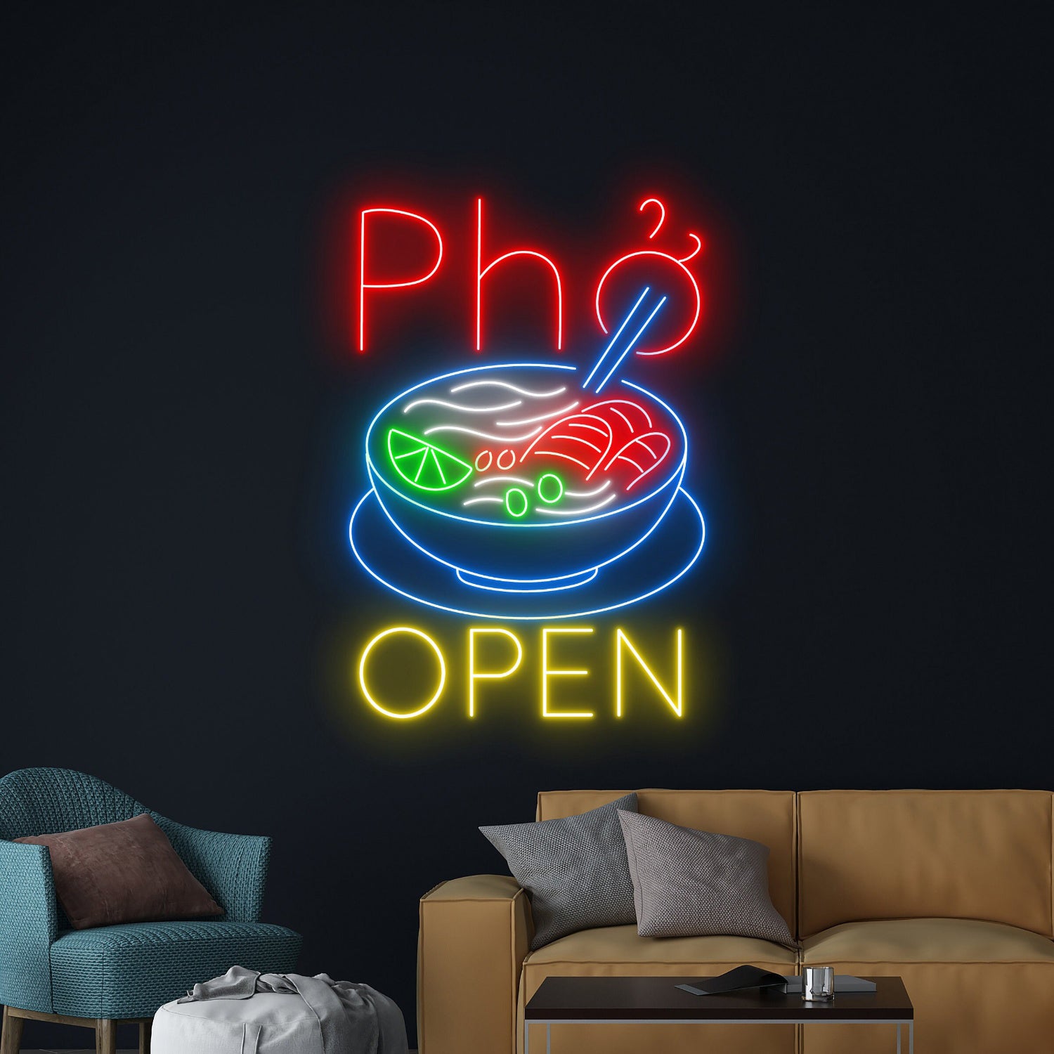 Pho Open Restaurant Led Neon Sign | Shineneon