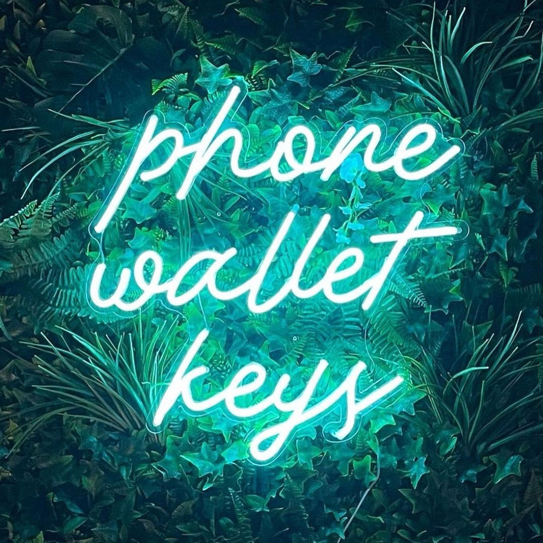 Phone Wallet Keys Led Sign Business Neon Sign