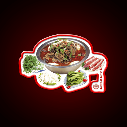 Photo Art Print Led Neon Sign Chinese Food Rgb Color - Shineneon