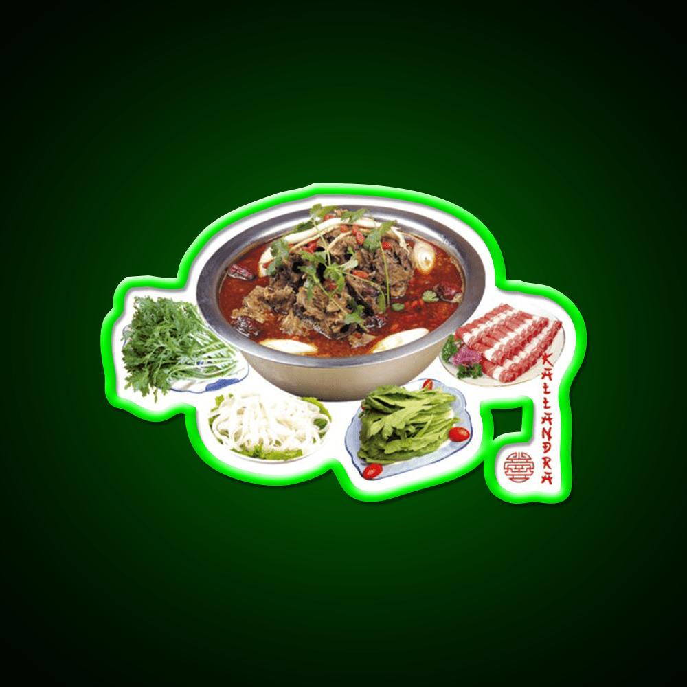 Photo Art Print Led Neon Sign Chinese Food Rgb Color - Shineneon