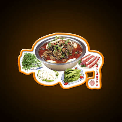 Photo Art Print Led Neon Sign Chinese Food Rgb Color - Shineneon