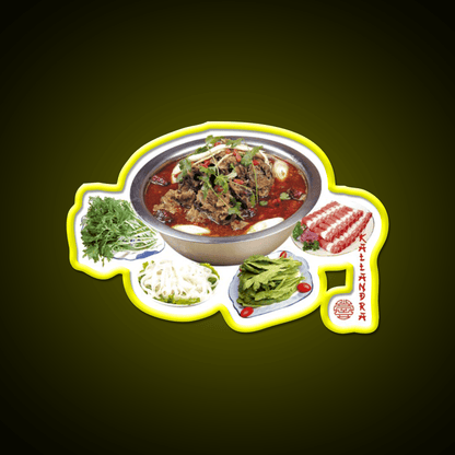 Photo Art Print Led Neon Sign Chinese Food Rgb Color - Shineneon