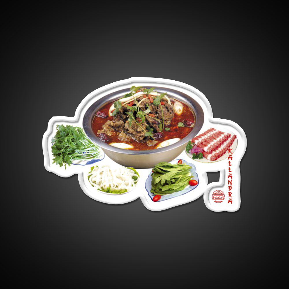 Photo Art Print Led Neon Sign Chinese Food Rgb Color