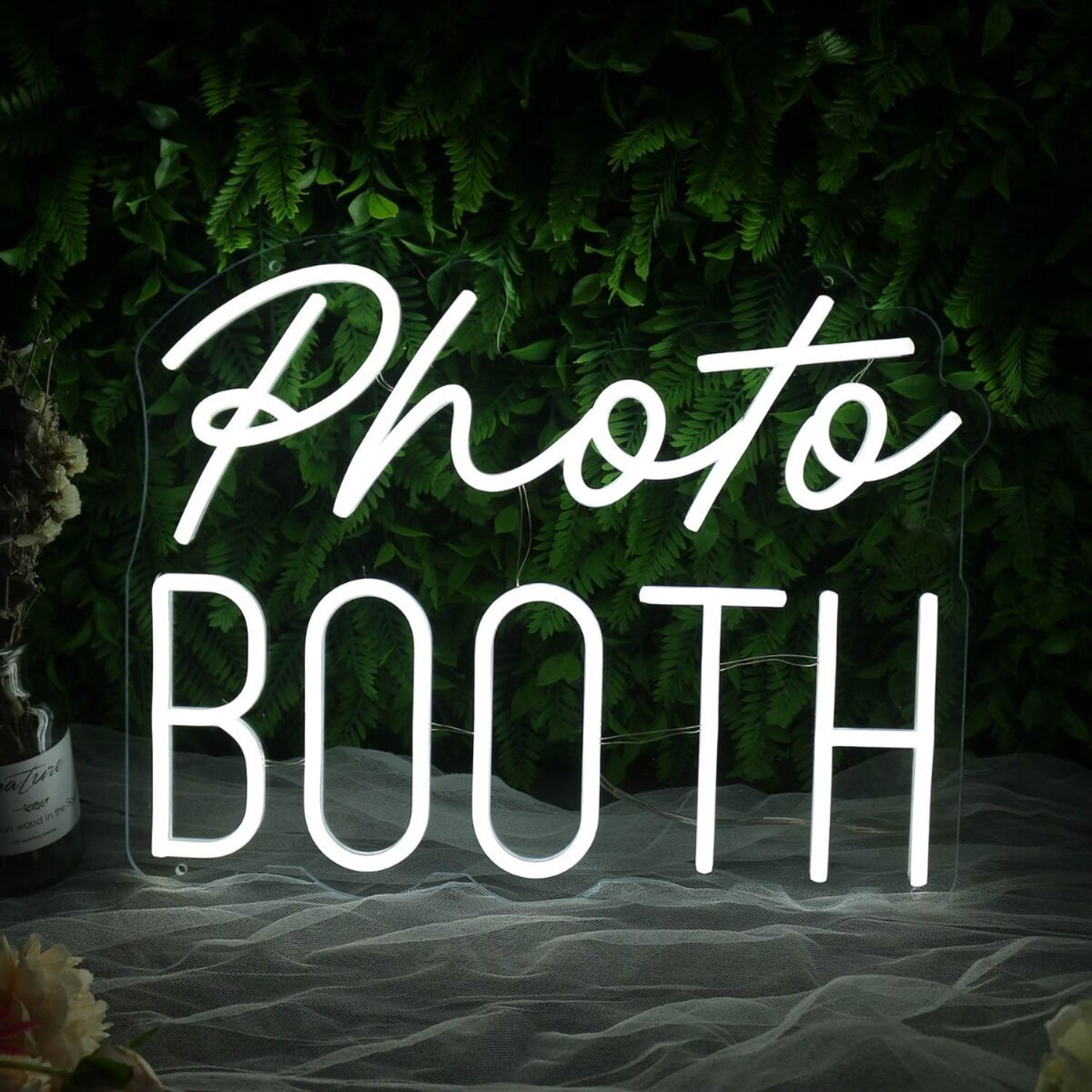 Photo Booth White Neon Sign For Event And Party Spaces | Shineneon