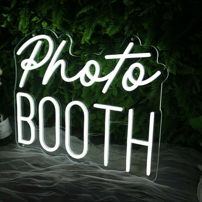 Photo Booth White Neon Sign For Event And Party Spaces | Shineneon