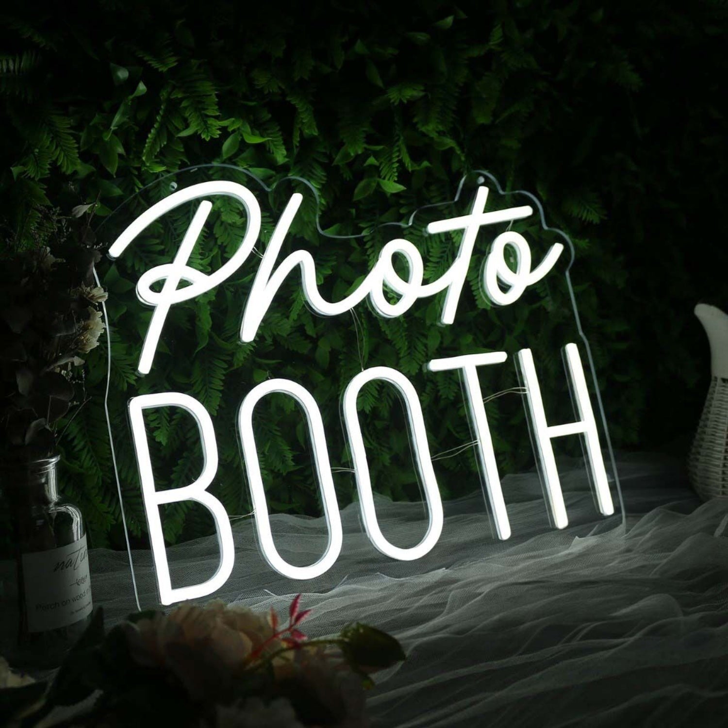 Photo Booth White Neon Sign For Event And Party Spaces | Shineneon