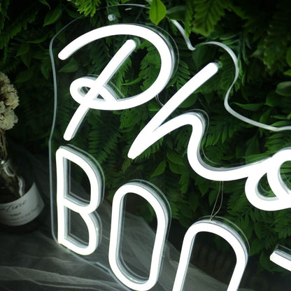 Photo Booth White Neon Sign For Event And Party Spaces | Shineneon