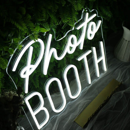 Photo Booth White Neon Sign For Event And Party Spaces | Shineneon