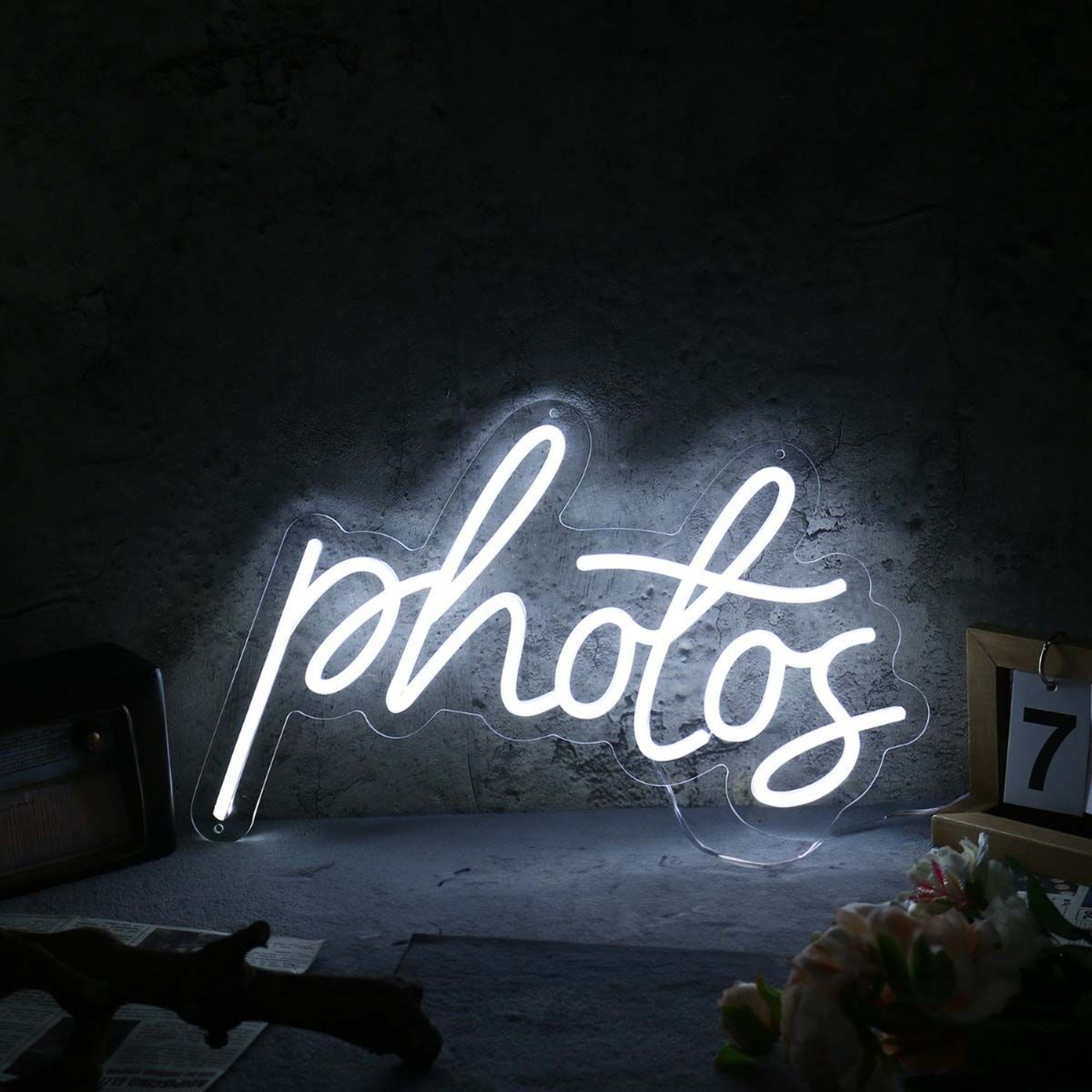 Photos White Led Neon Sign - Shineneon