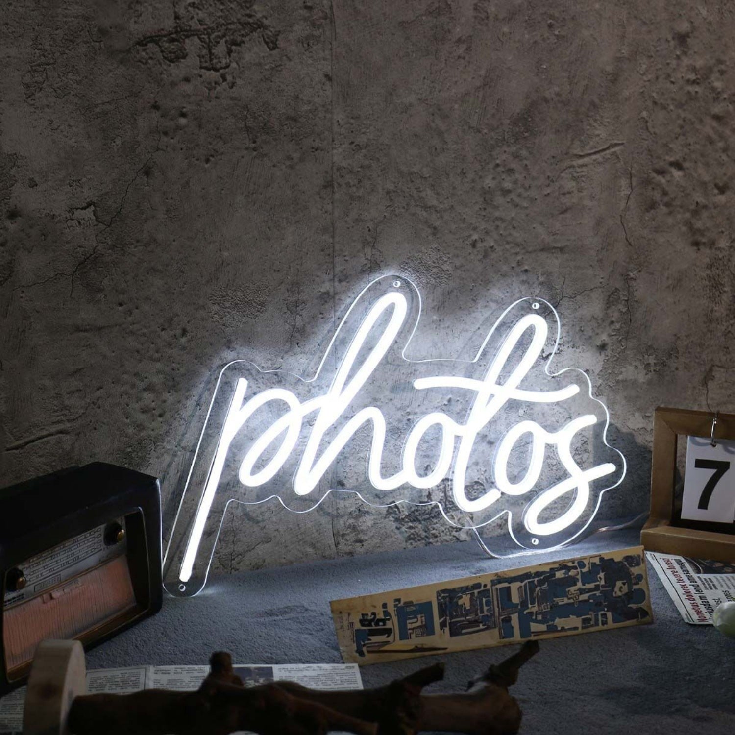 Photos White Led Neon Sign - Shineneon