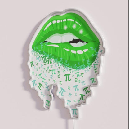 Pi Day Gift Pi Lips Rgb Led Neon Sign - Shineneon