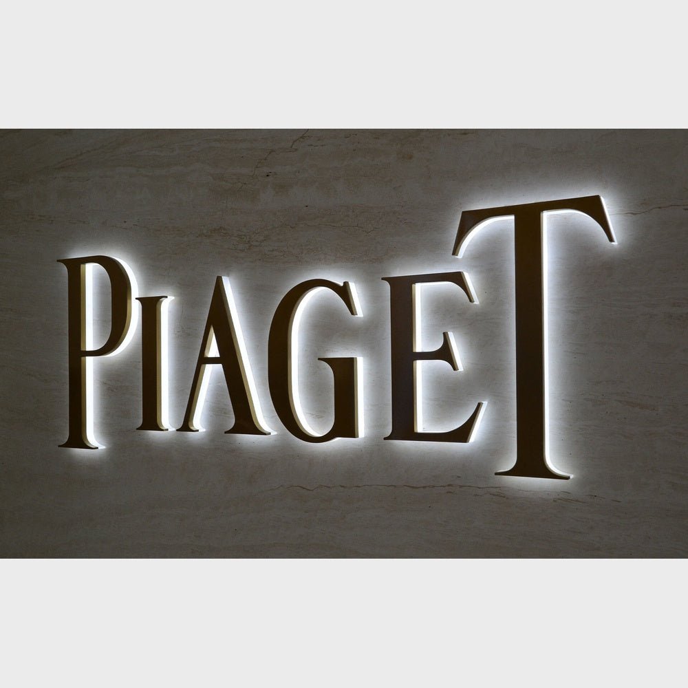 Piaget 3D Backlit Channel Letters Led Light Sign - Shineneon