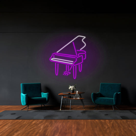 Piano Led Neon Sign Custom Wall Decor