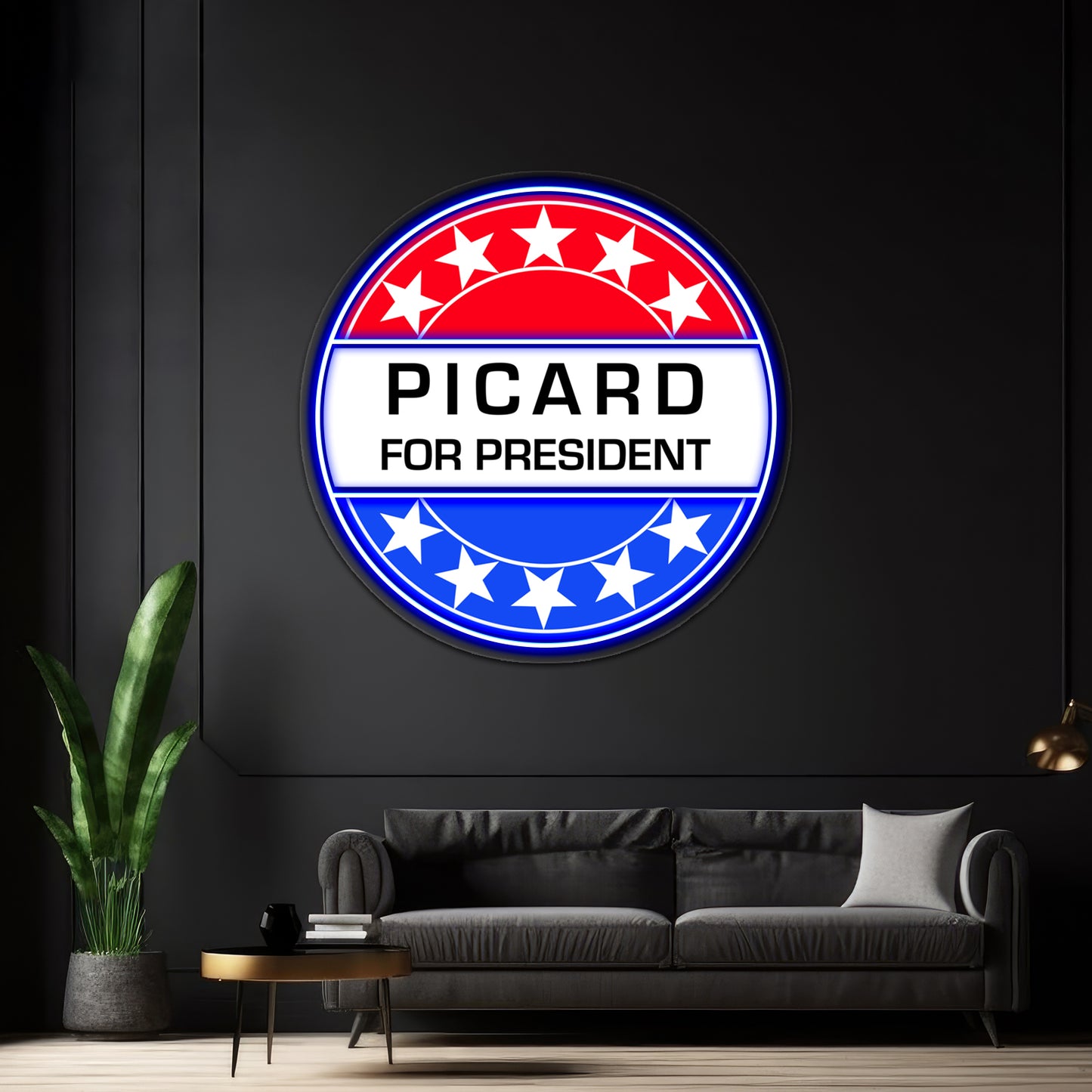 Picard For President Artwork Led Neon Signs Custom